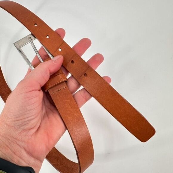 Vintage Banana Republic Women's Genuine Leather Buckle Waist Belt Brown Medium - Picture 7 of 14